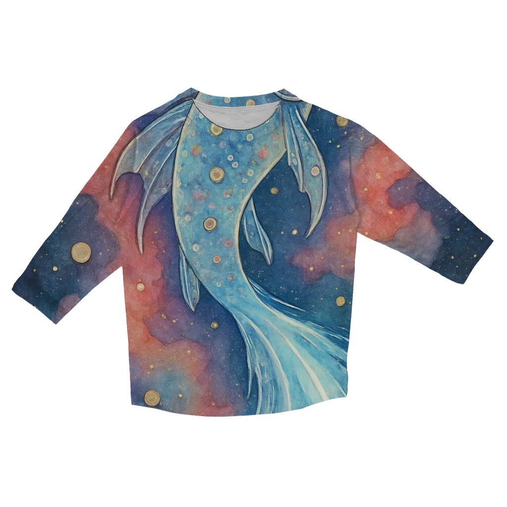 Crystal Comet Koi cotton quarter sleeve shirts