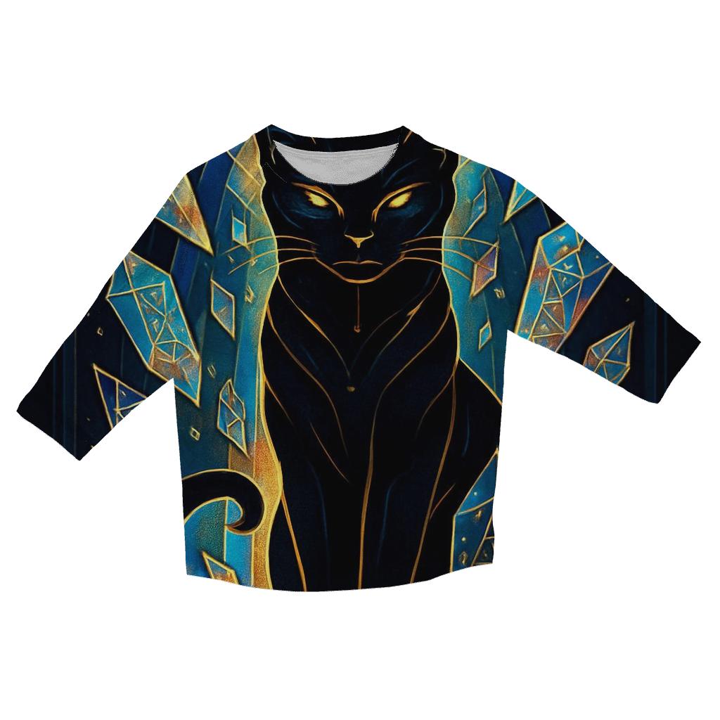 Cathedral Of Glass Whiskers trendy 3/4 sleeve tops