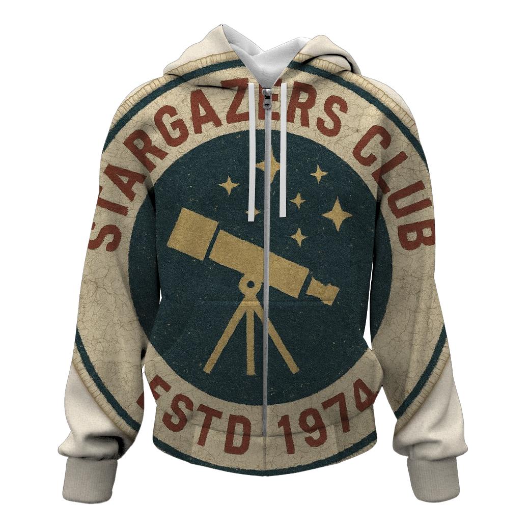 Stargazers Vintage Club Emblem hoodie styles