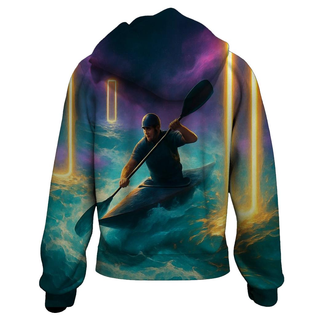 Canoe Slalom Nebula Gate Rapids premium hoodies