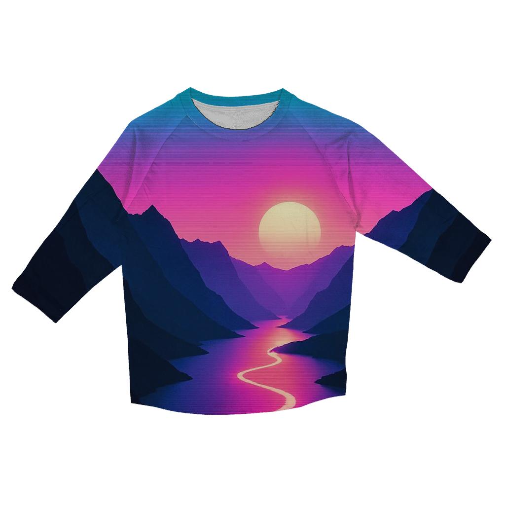 Neon Fjord Twilight Run personalized 3/4 sleeve tees