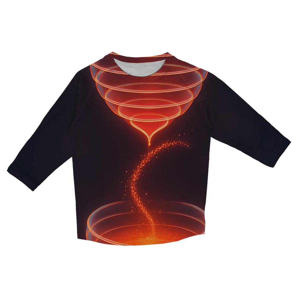 Prismatic Hourglass Halo fashion 3/4 sleeve shirts