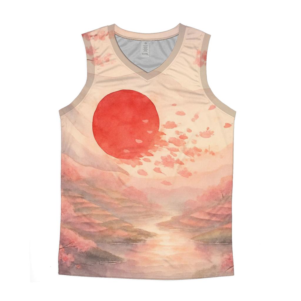Sakura Wind Flagscape Japan custom tank tops