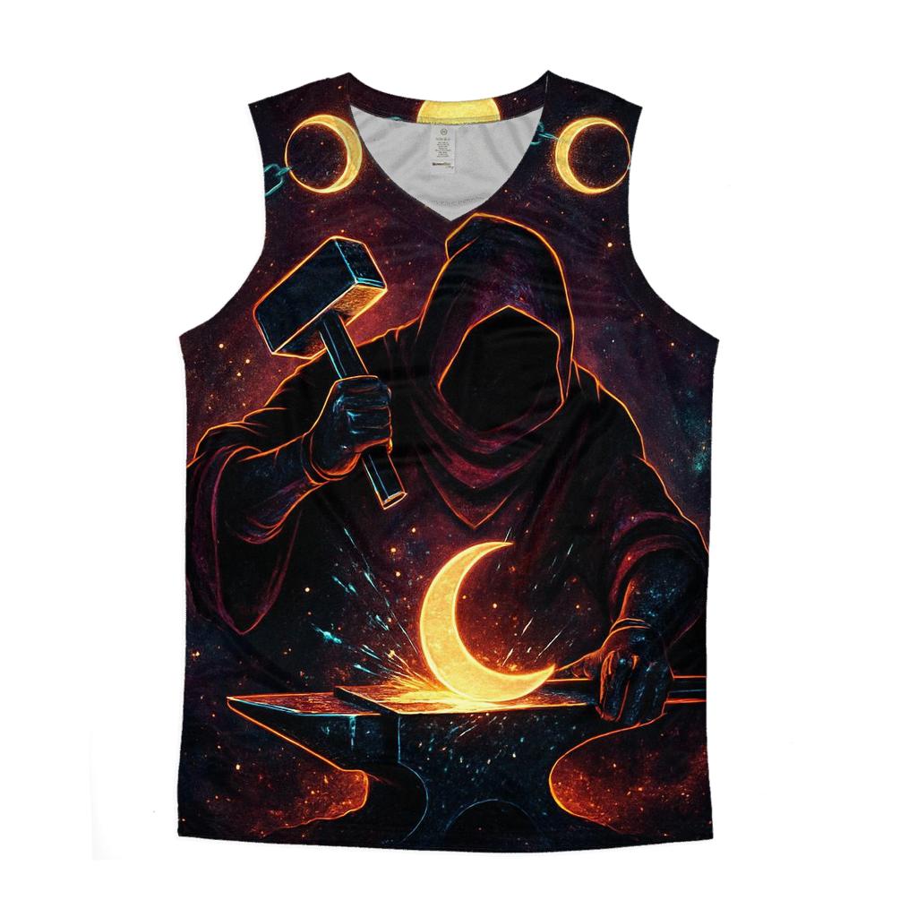 Clockwork Moon Phase Forge trendy fitted tank tops