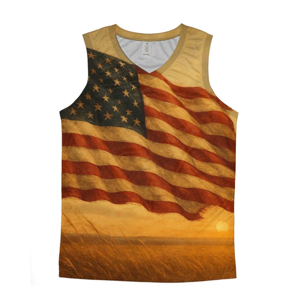 Prairie Wind Heritage Banner trendy fitted tank tops