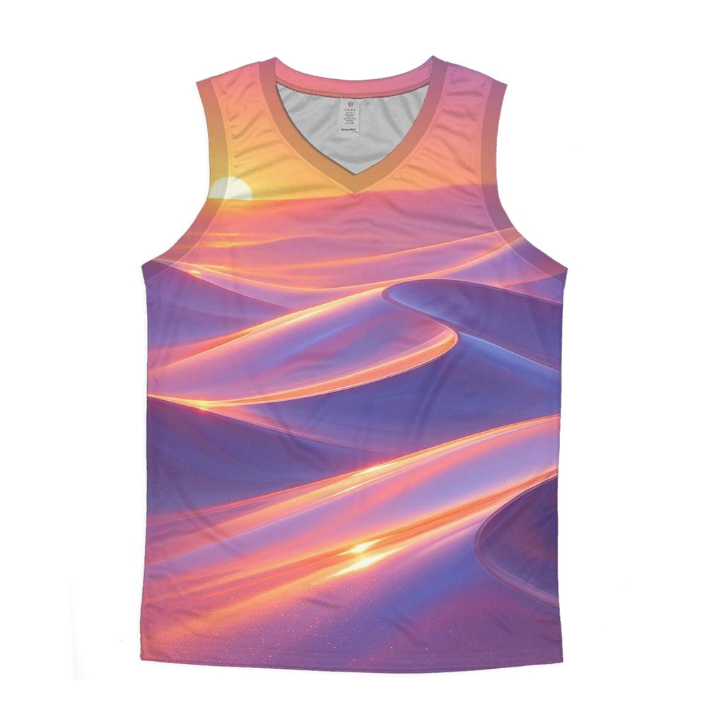 Glass Dune Afterglow cotton sleeveless tops