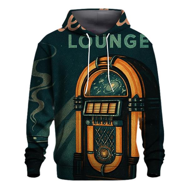 Celestial Jukebox Lounge Poster premium hoodies