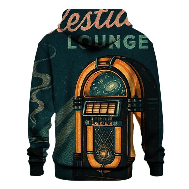 Celestial Jukebox Lounge Poster premium hoodies