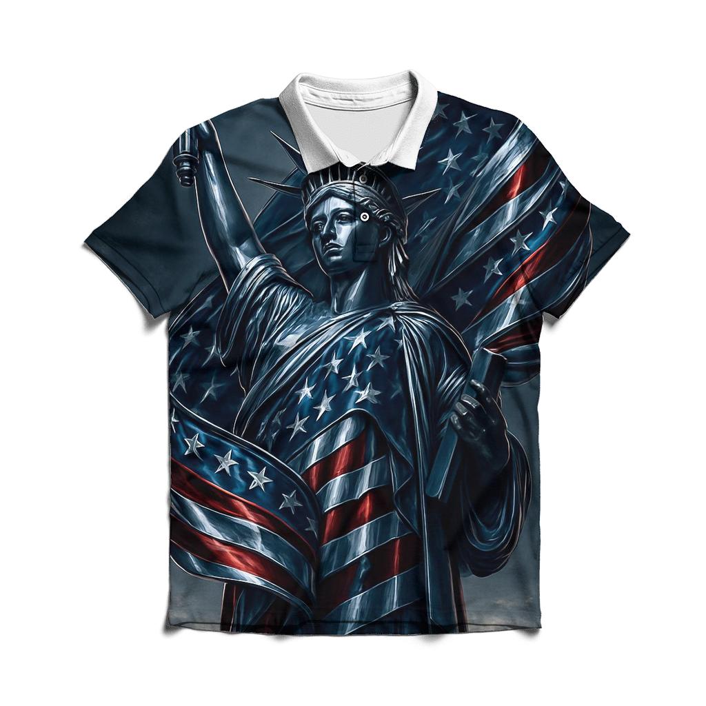 Chrome Liberty Surge classic pique polos