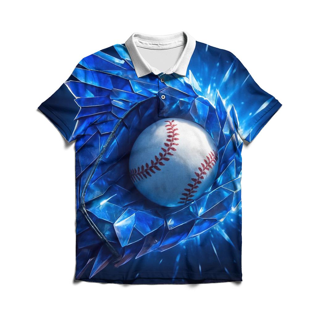 Blue Jays Crystal Glove Catch branded logo polo shirts