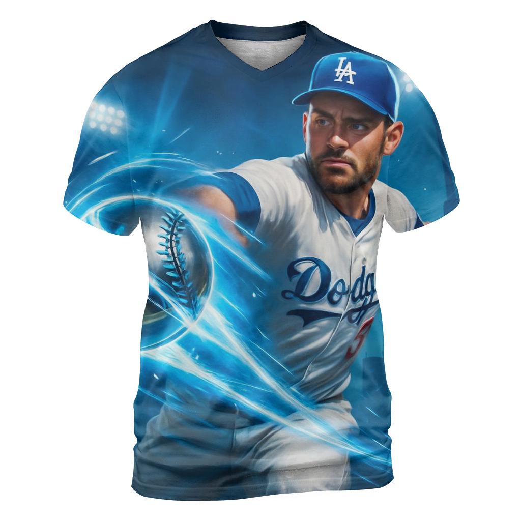 Chrome Fastball Over Los Angeles statement graphic shirts