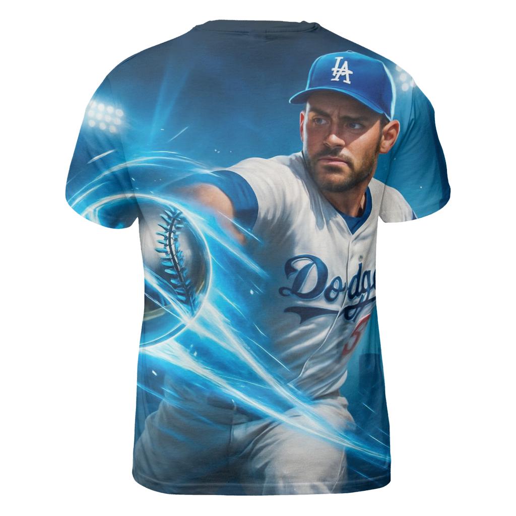 Chrome Fastball Over Los Angeles statement graphic shirts