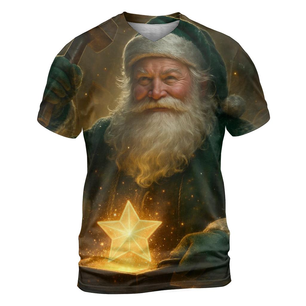 Workshop Starforge Santa statement graphic shirts