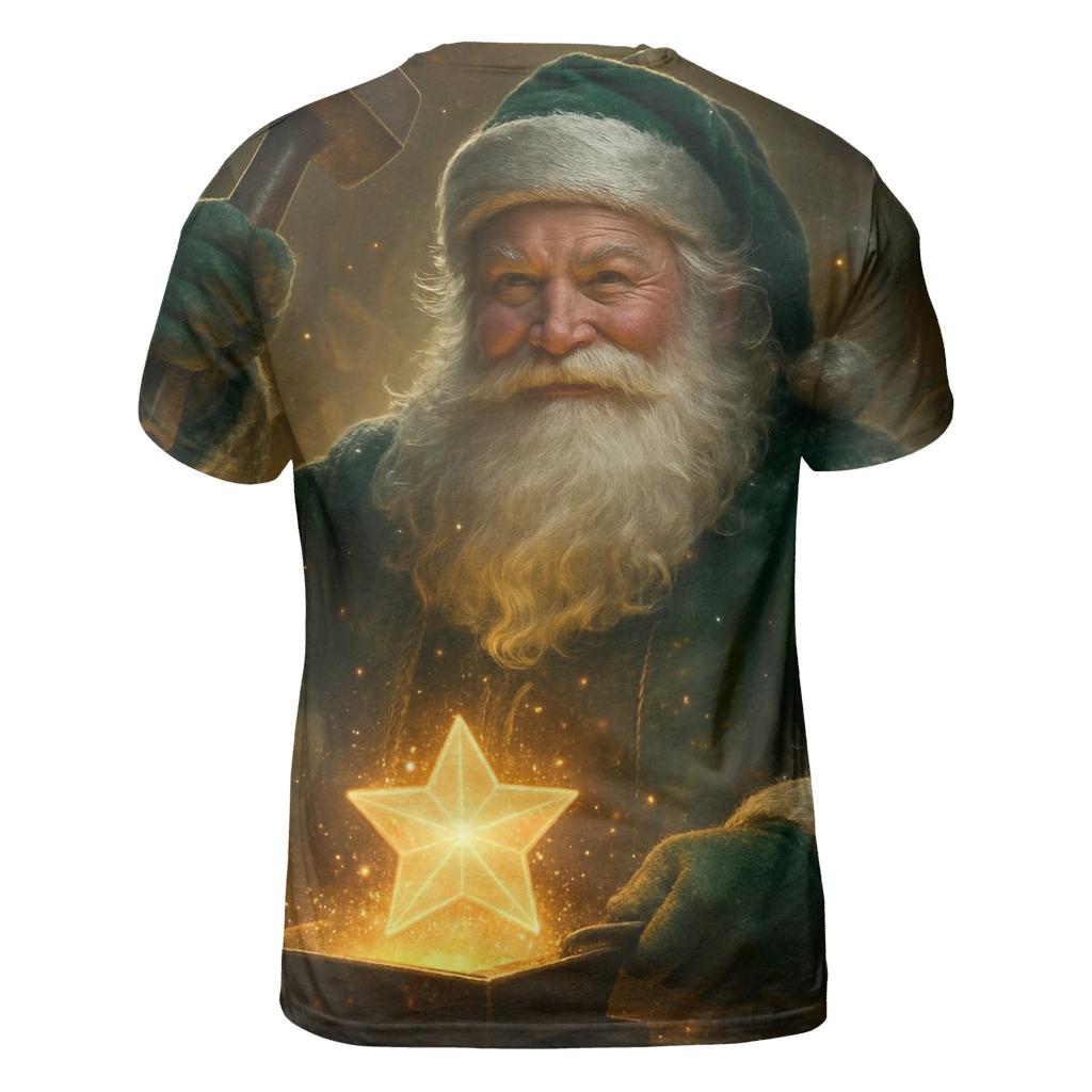 Workshop Starforge Santa statement graphic shirts