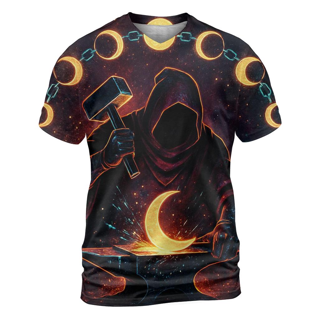 Clockwork Moon Phase Forge personalized full print shirts