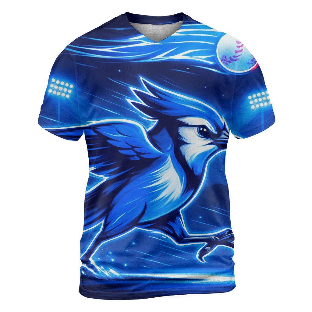 Skyburst Sprint, Blue Jays Edition creative print fashion shirts