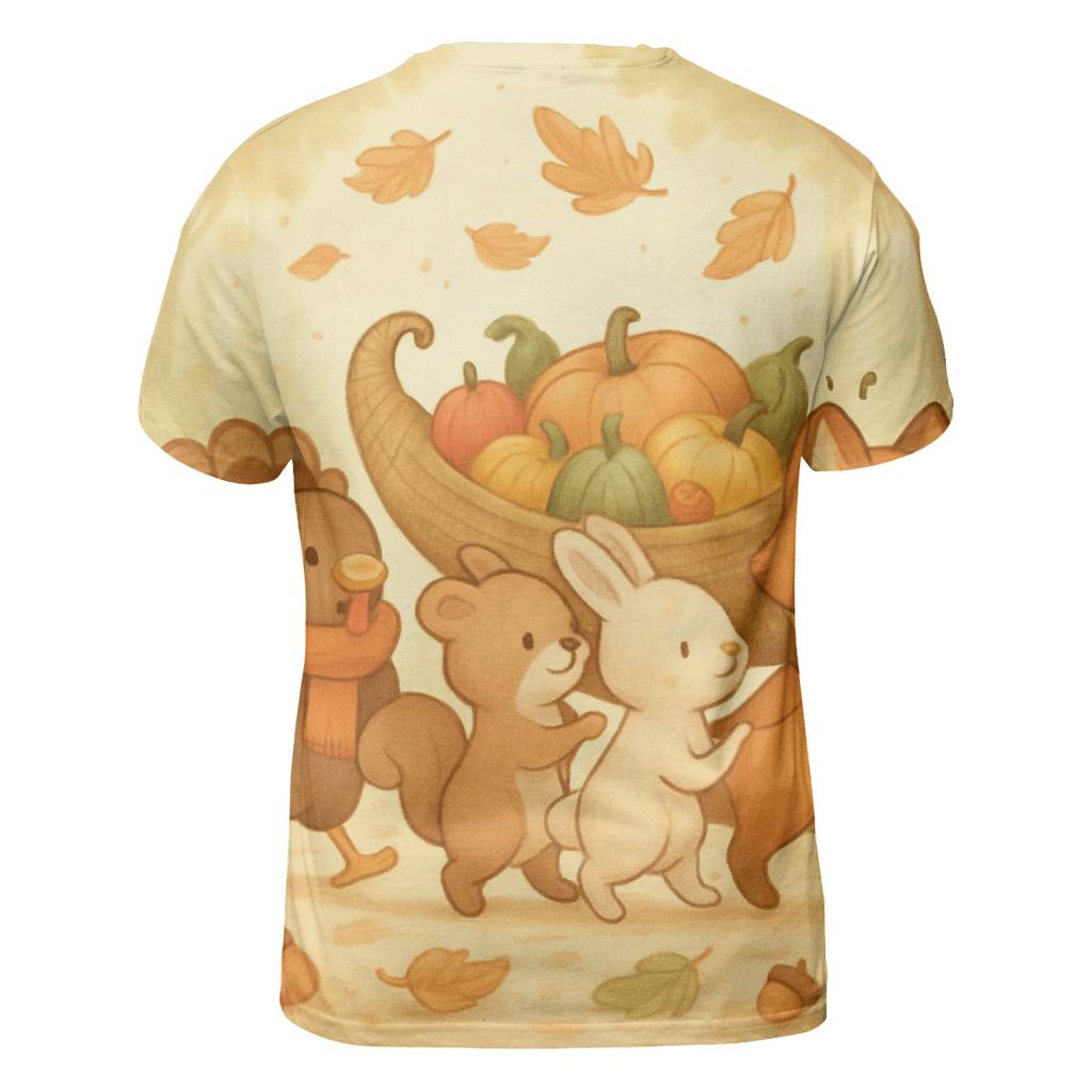 Woodland Friends Harvest Parade custom all-over print shirts