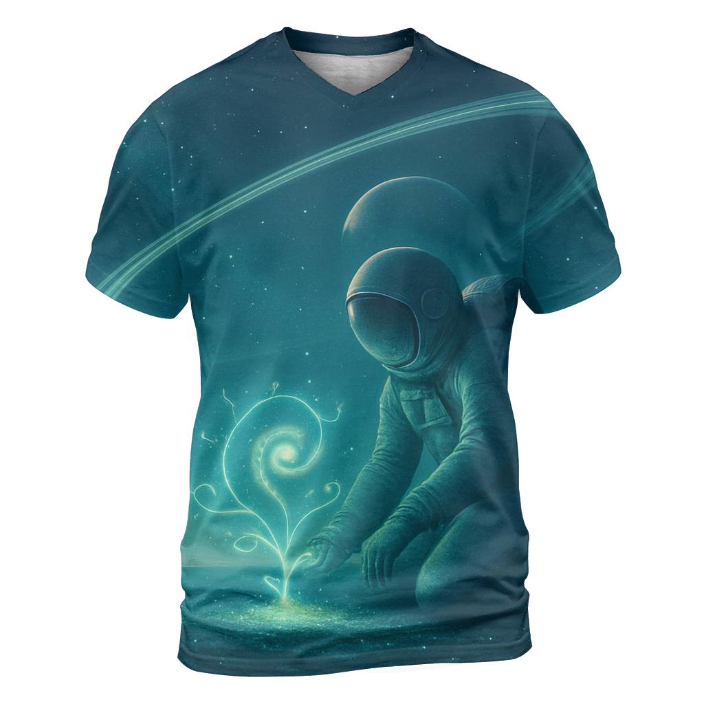 Garden On A Ringed Planet artistic all-over print tops