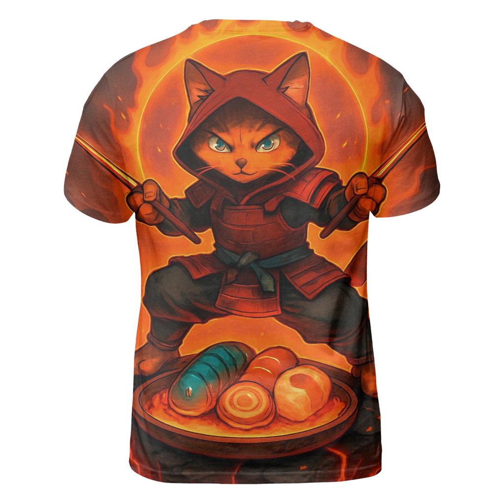 Volcanic Sushi Samurai Cat custom all-over print shirts