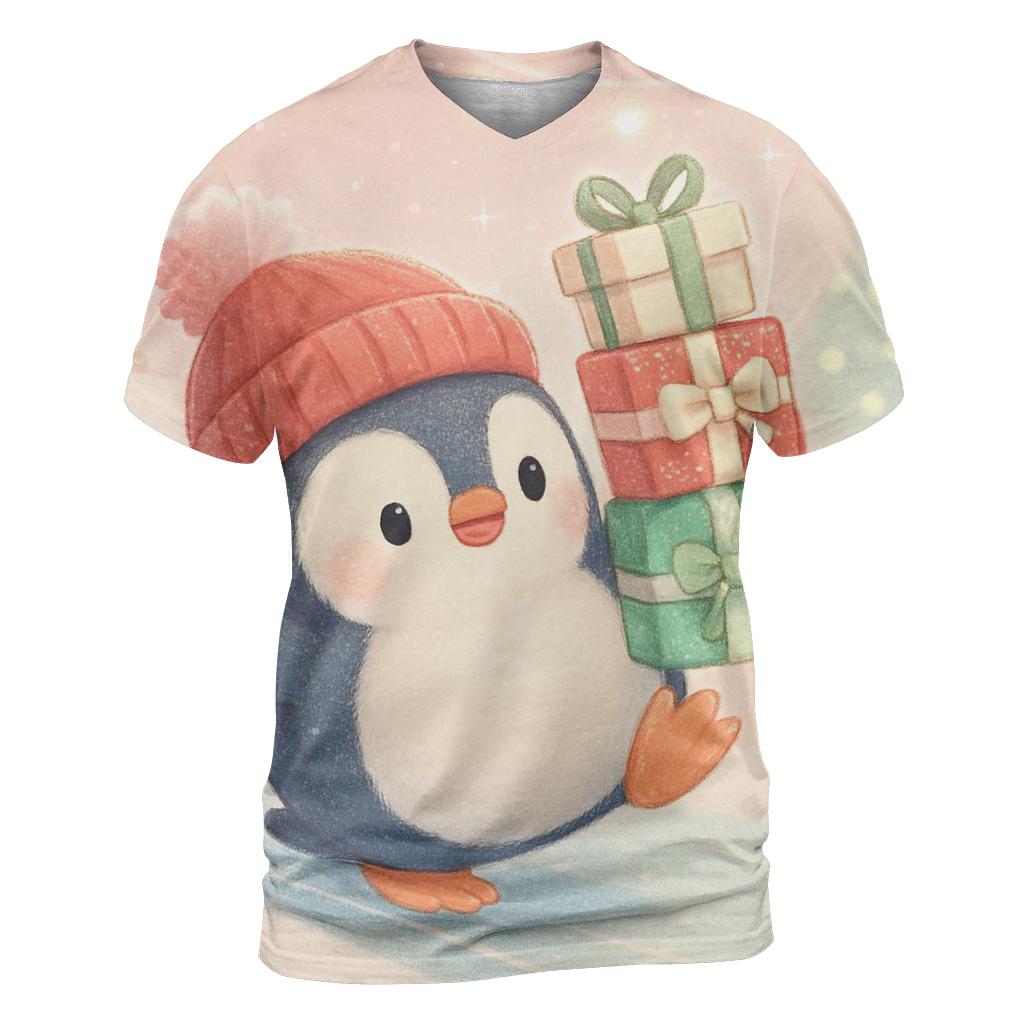 Penguin Gift Stack Slip And Save vibrant all-over design tees