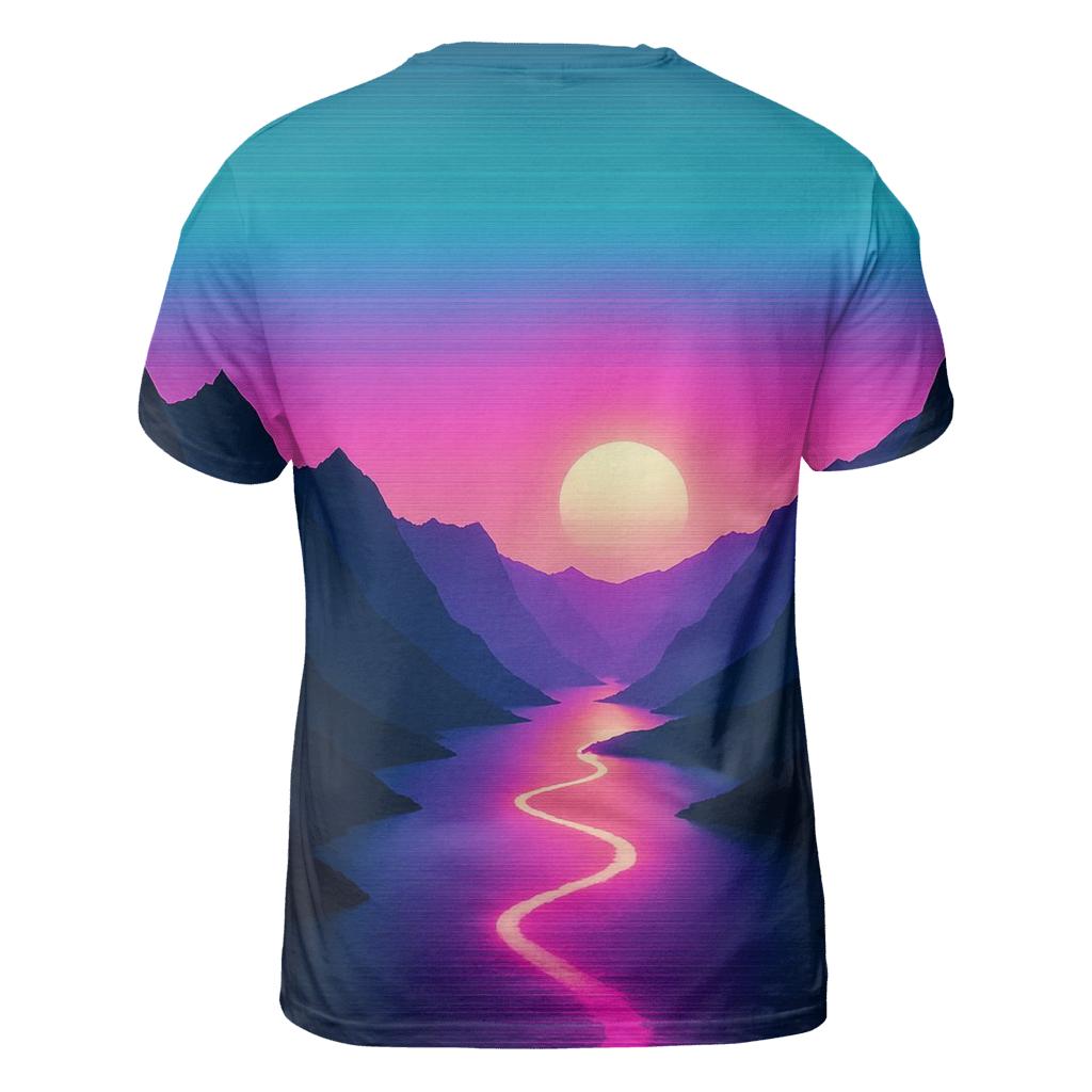 Neon Fjord Twilight Run custom all-over print shirts
