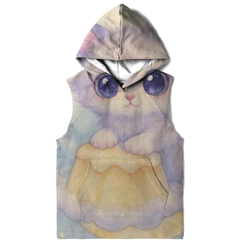 Moonlit Pudding Cloud Kitten lightweight hoodies
