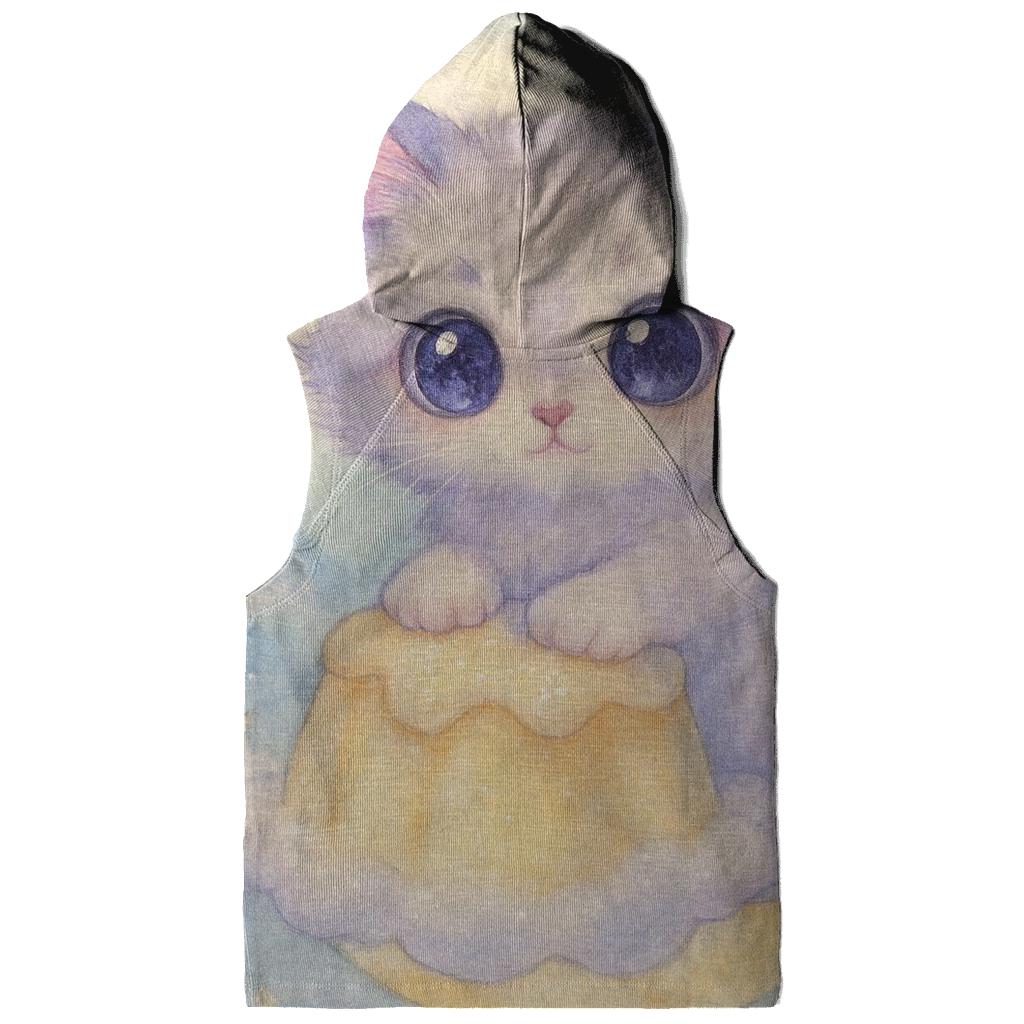 Moonlit Pudding Cloud Kitten lightweight hoodies