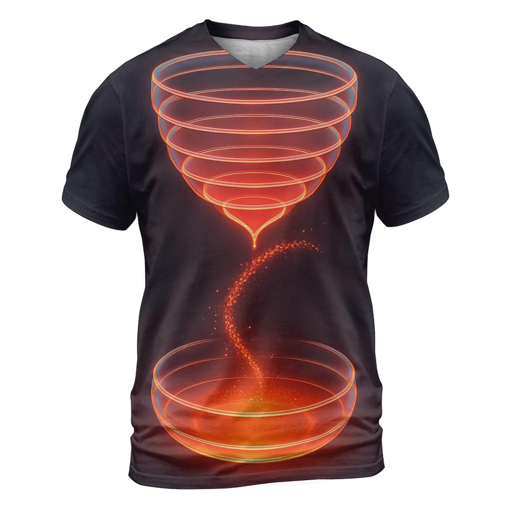 Prismatic Hourglass Halo designer pattern shirts