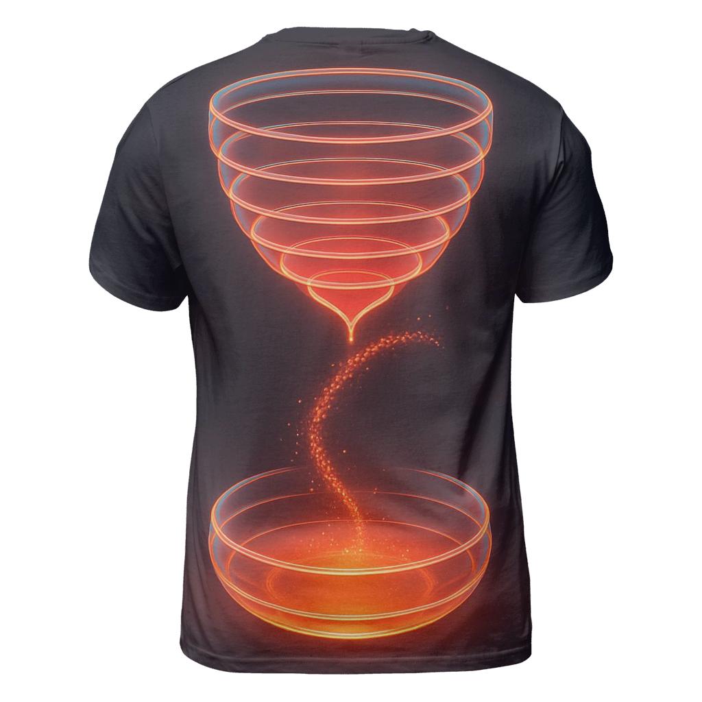 Prismatic Hourglass Halo designer pattern shirts