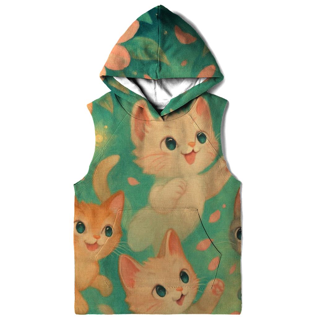 Lantern Garden Kittens In Bloom Mist hoodie designs