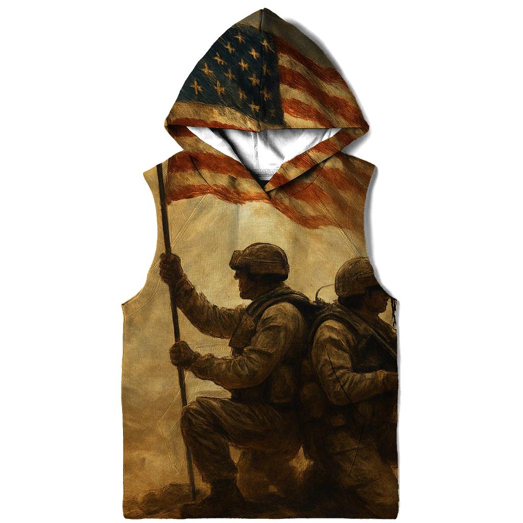 Desert Guardians Under A Wind Torn Banner graphic hoodies