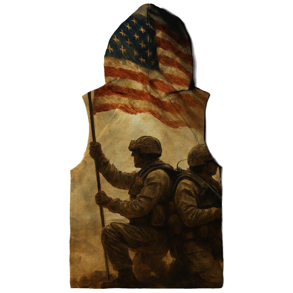 Desert Guardians Under A Wind Torn Banner graphic hoodies
