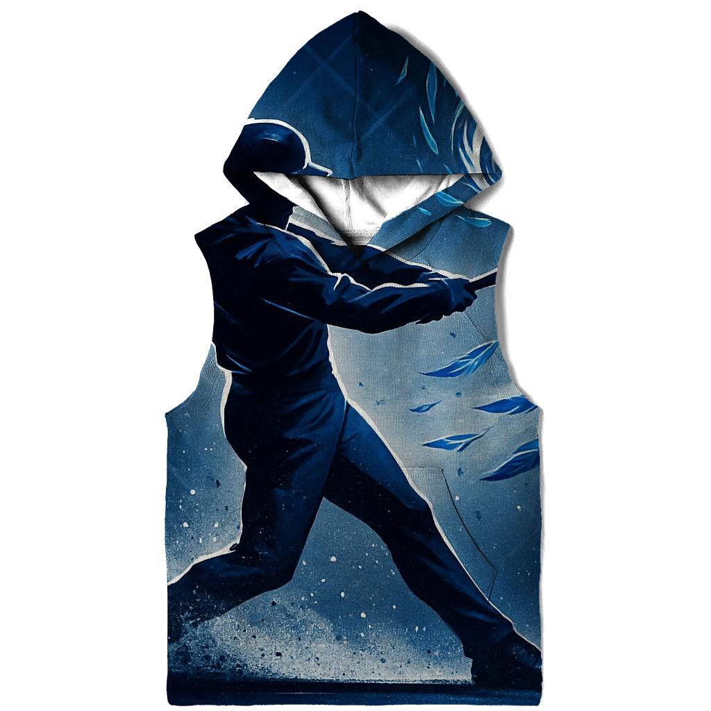 Bat Swing With Blue Jays Feather Vortex heavyweight hoodies