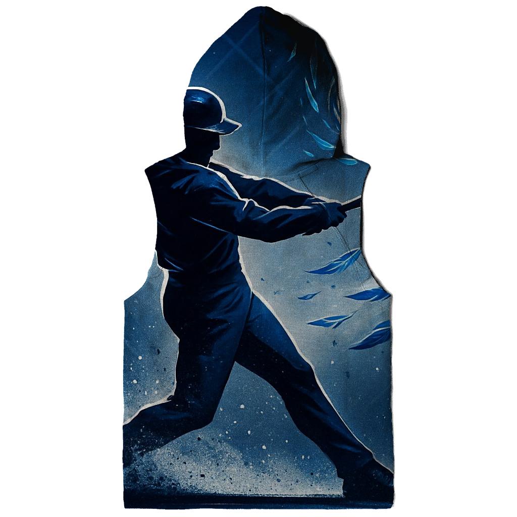 Bat Swing With Blue Jays Feather Vortex heavyweight hoodies