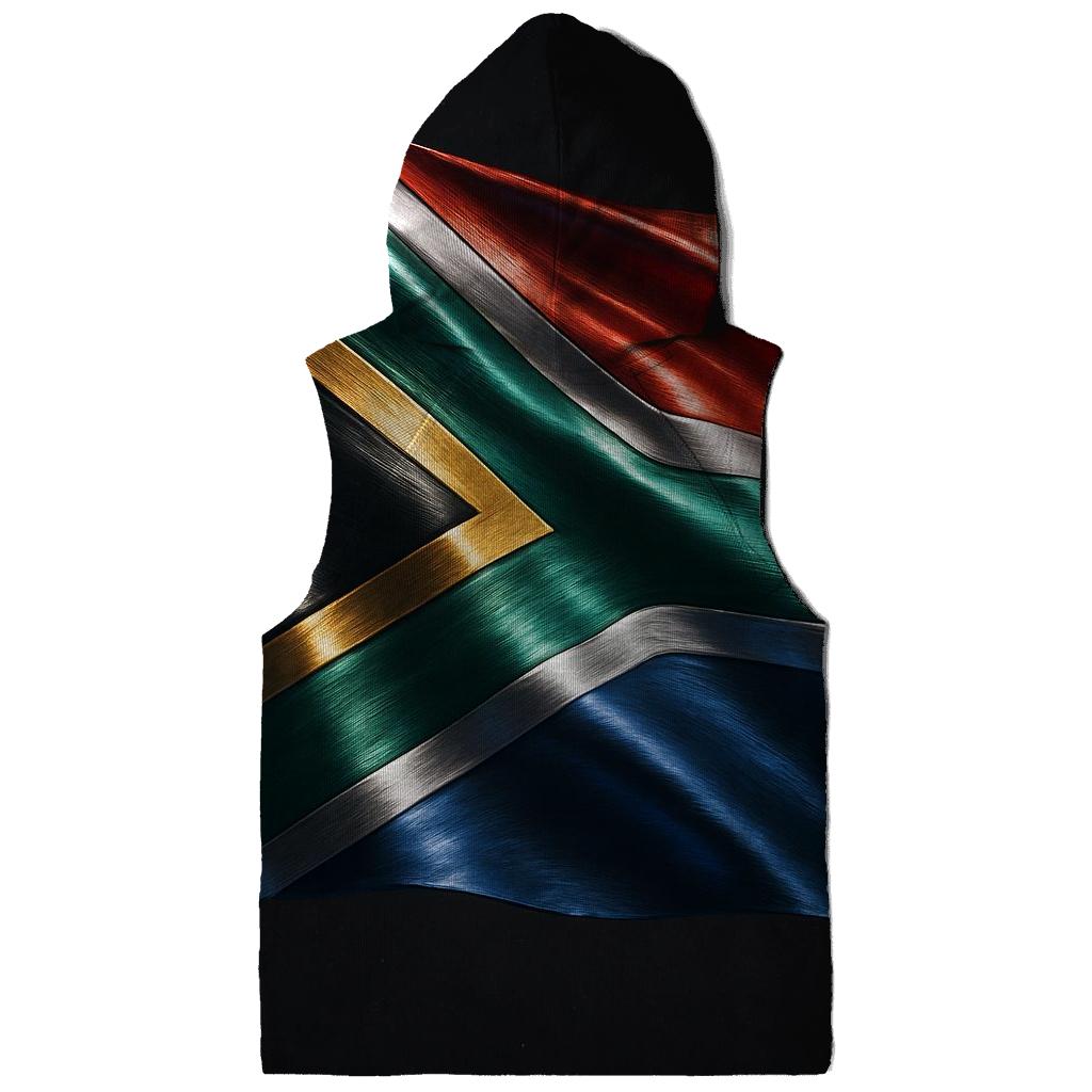 South Africa Metallic Crest Wave printed hoodies