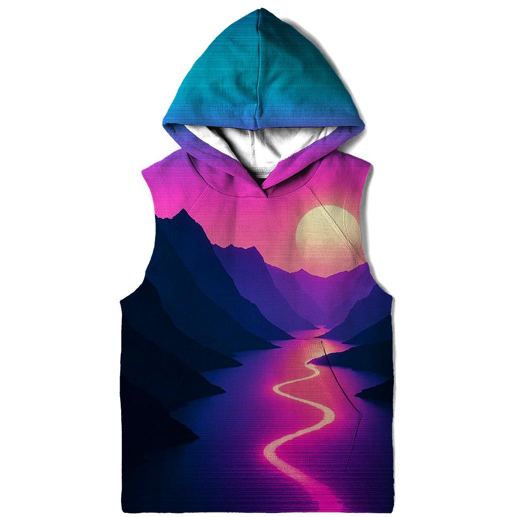 Neon Fjord Twilight Run embroidered hoodies