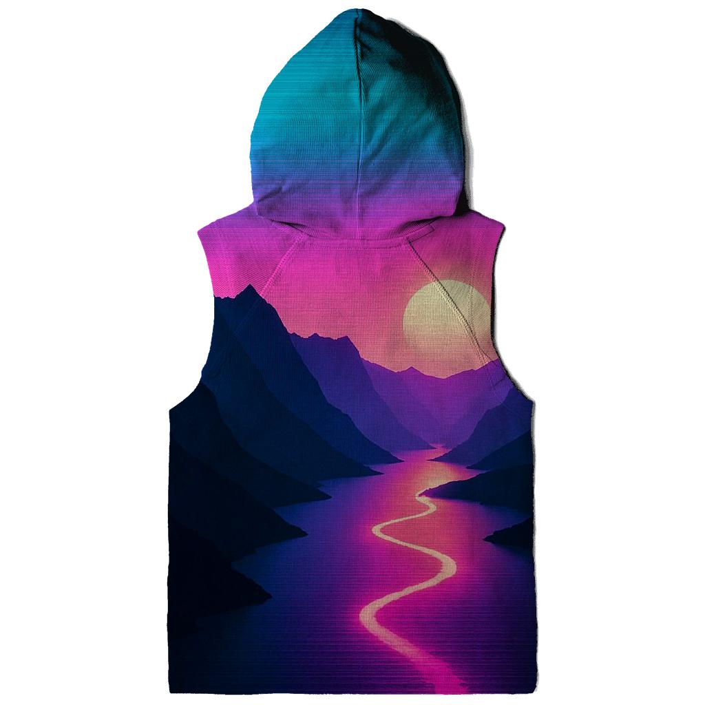 Neon Fjord Twilight Run embroidered hoodies