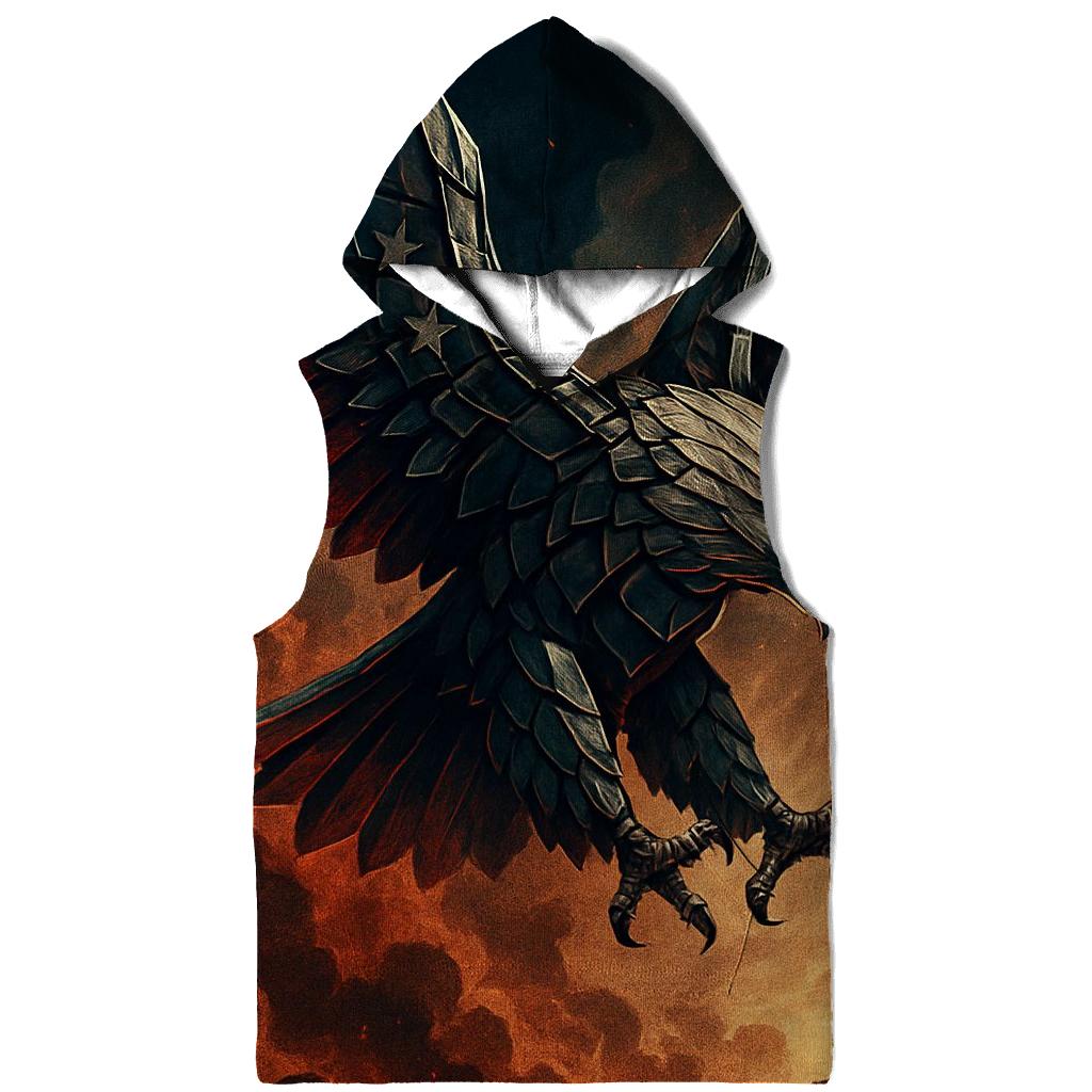 Eagle Of Chrome And Smoke Above The Battle Horizon zip-up hoodies
