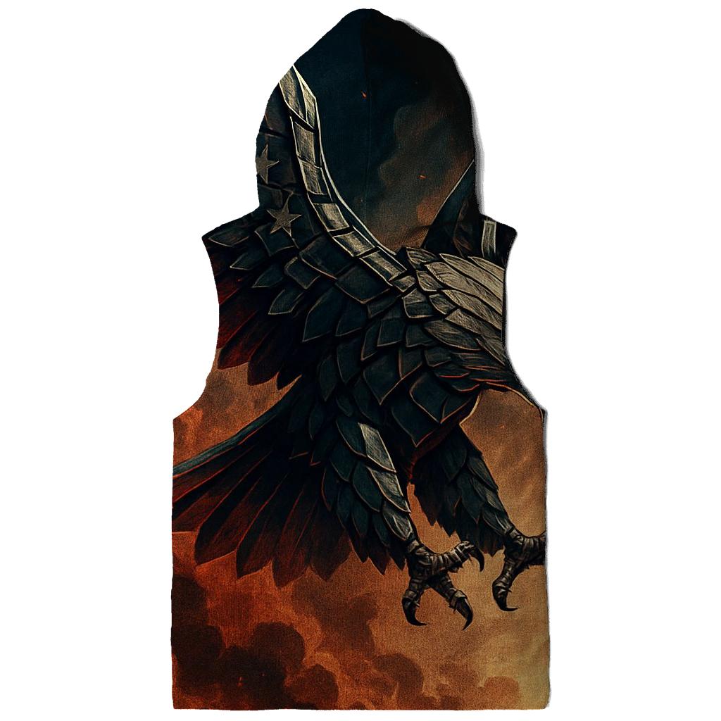Eagle Of Chrome And Smoke Above The Battle Horizon zip-up hoodies