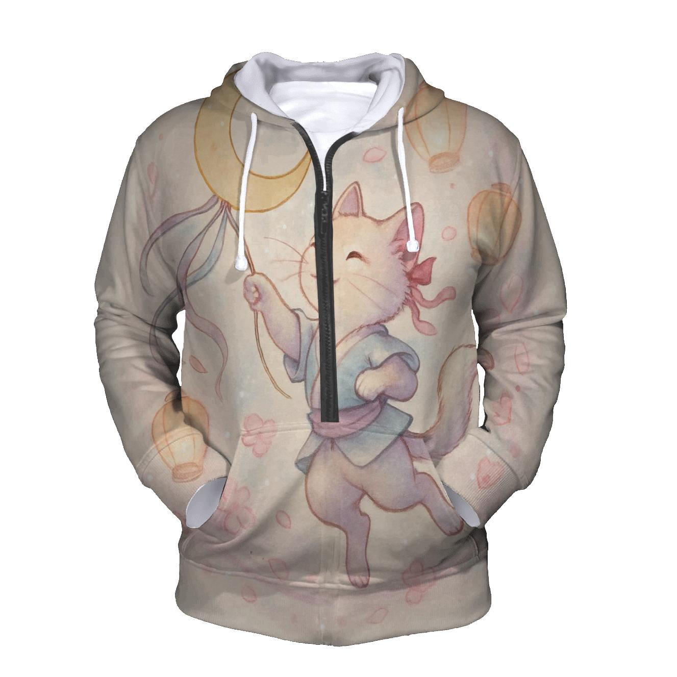 Lunar Kite Festival Cat hoodie designs