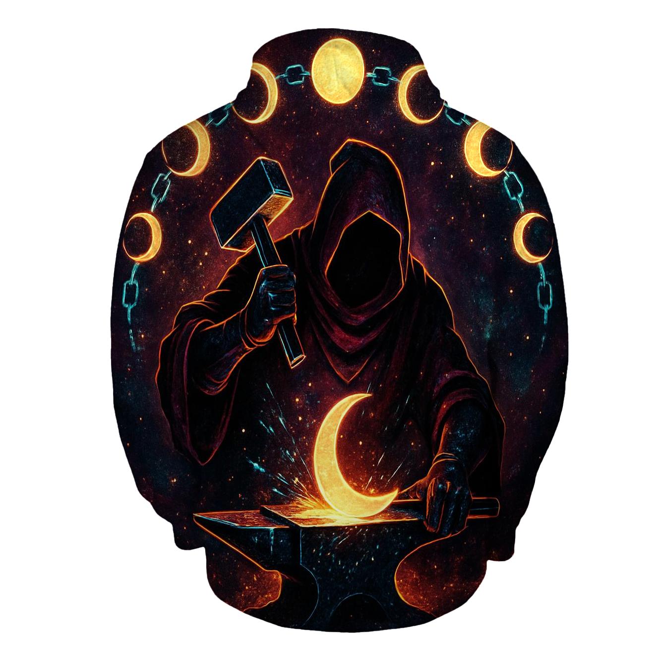 Clockwork Moon Phase Forge hoodies fashion