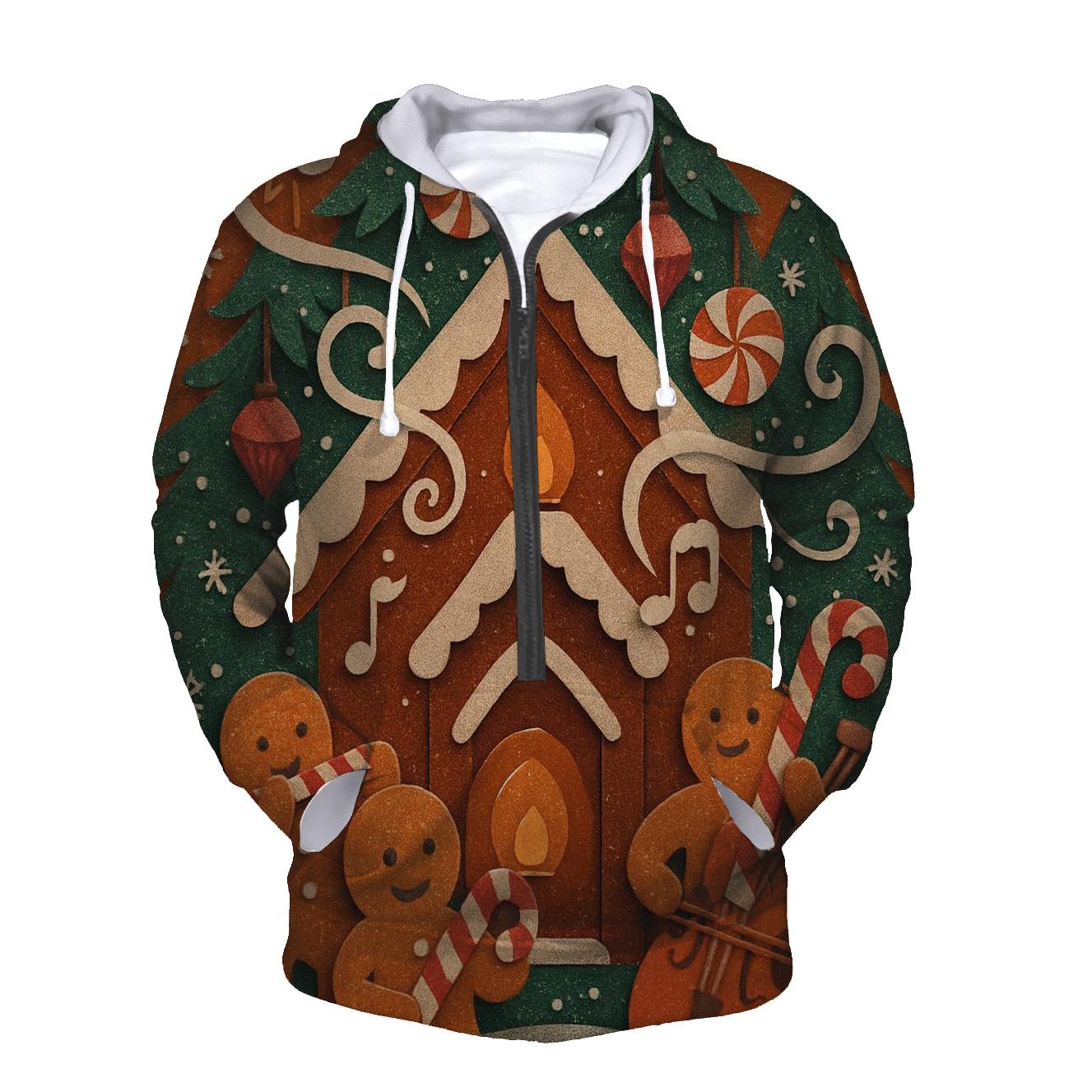 Gingerbread Cabin Blizzard Orchestra graphic hoodies