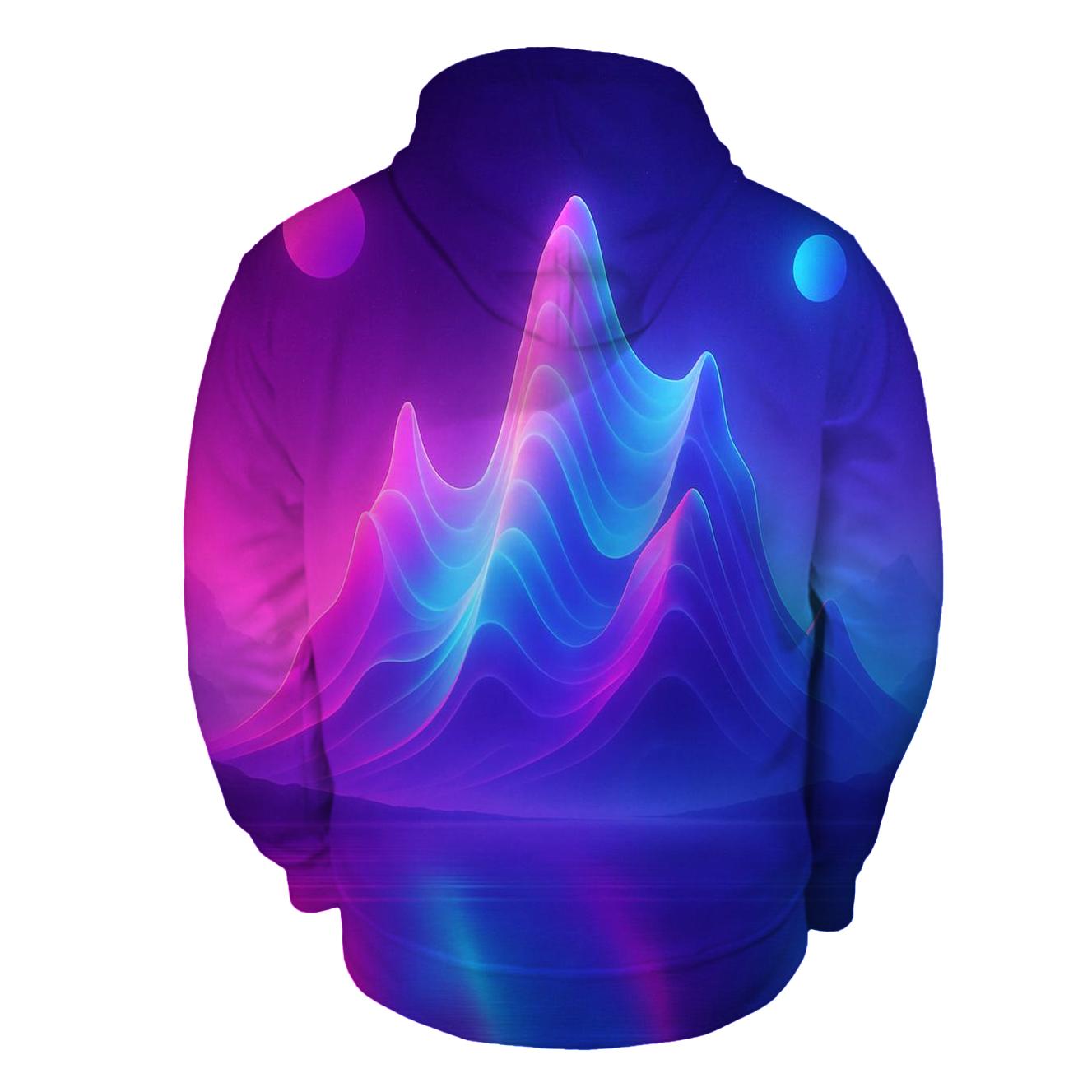 Neon Atlas Drift printed hoodies