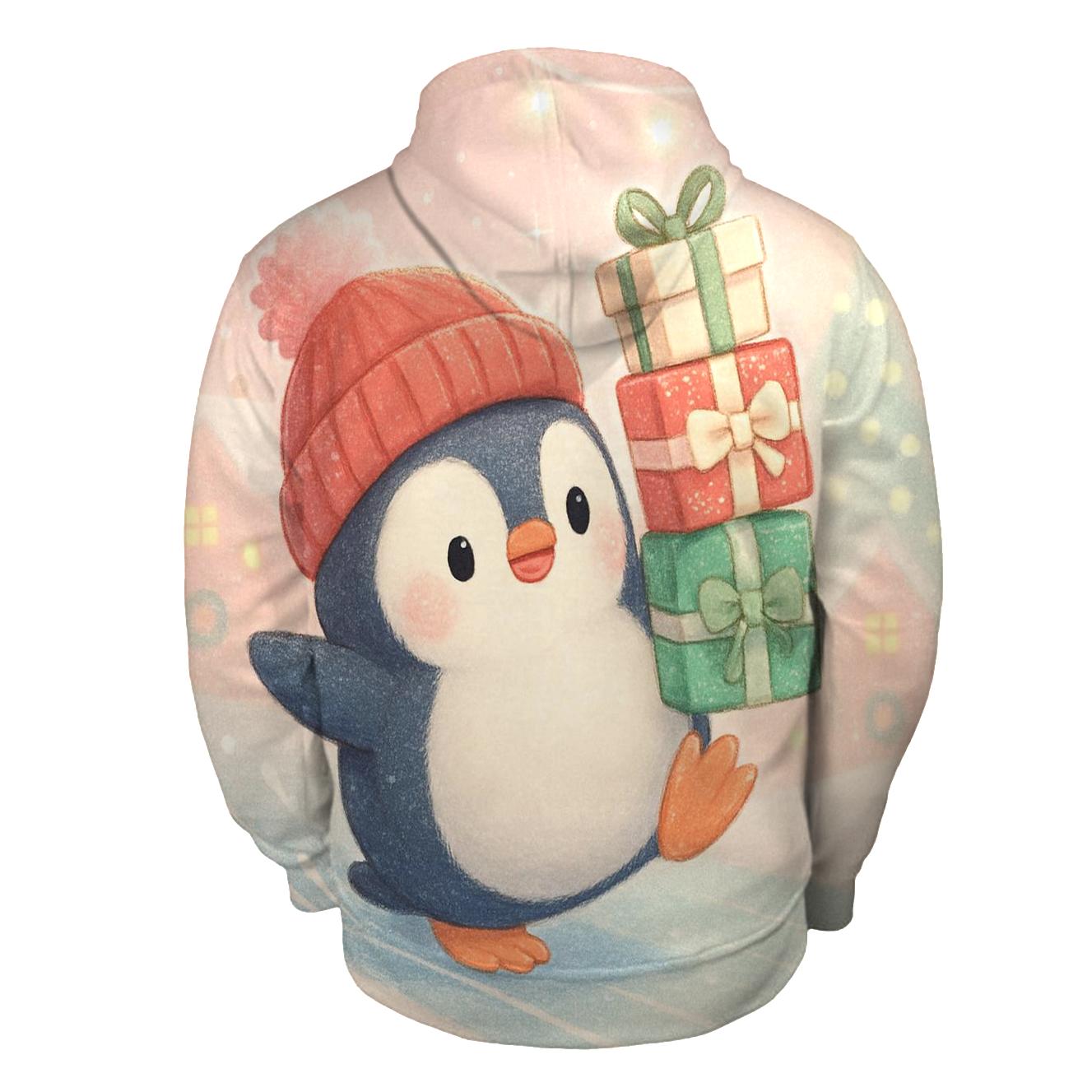 Penguin Gift Stack Slip And Save zip-up hoodies