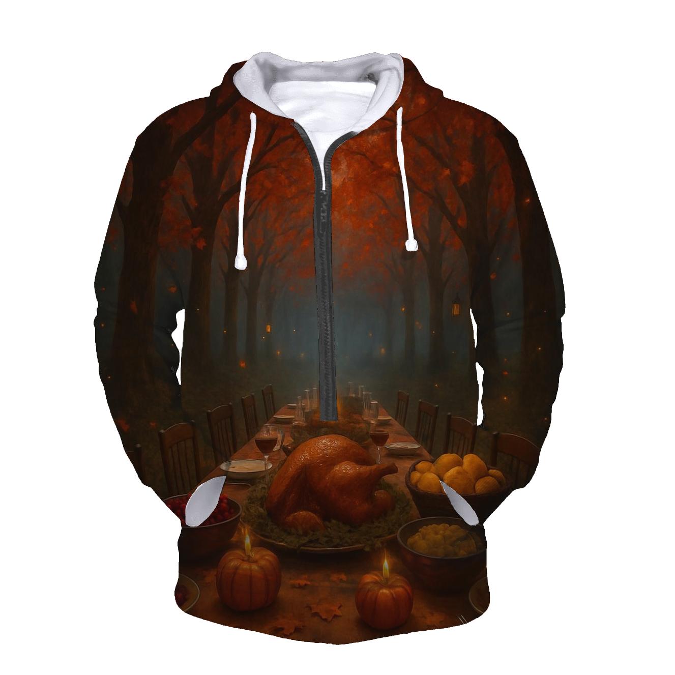 Starlit Table Under Autumn Canopy hoodies fashion