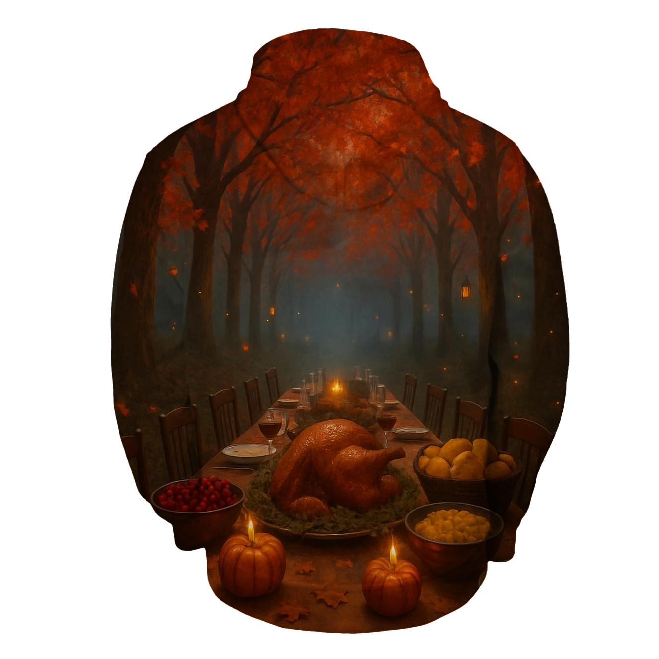 Starlit Table Under Autumn Canopy hoodies fashion