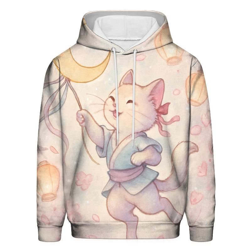 Lunar Kite Festival Cat lightweight hoodies