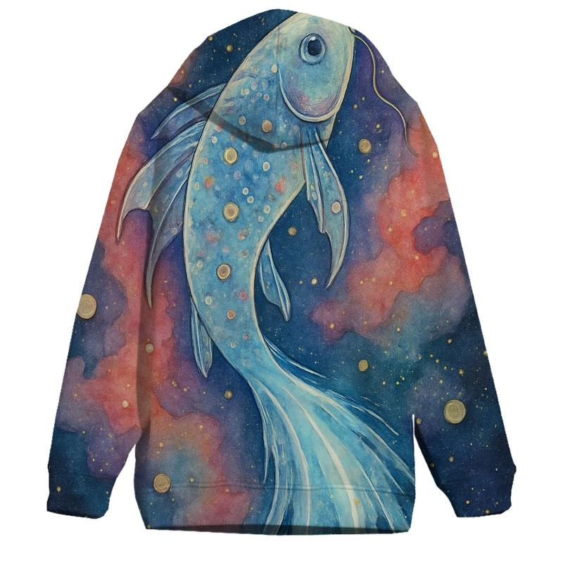 Crystal Comet Koi printed hoodies