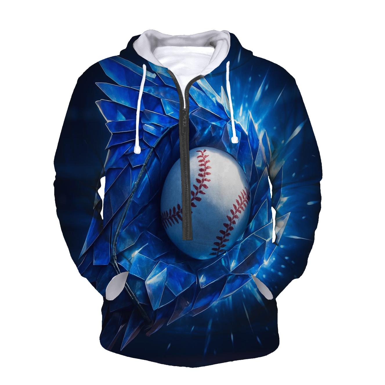 Blue Jays Crystal Glove Catch printed hoodies