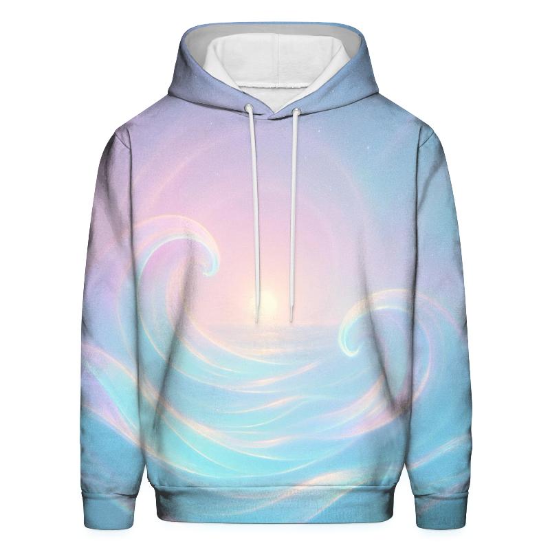 Aurora Tidal Reverie printed hoodies